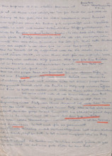 Brief von Emmy Martin an Albert Schweitzer
