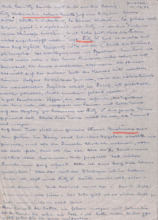 Brief von Emmy Martin an Albert Schweitzer