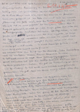 Brief von Emmy Martin an Albert Schweitzer