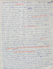 Brief von Emmy Martin an Albert Schweitzer
