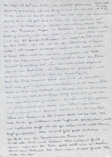 Brief von Emmy Martin an Albert Schweitzer