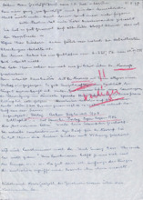 Brief von Emmy Martin an Albert Schweitzer