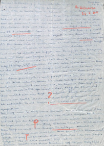 Brief von Emmy Martin an Albert Schweitzer