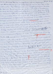 Brief von Emmy Martin an Albert Schweitzer