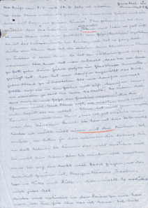 Brief von Emmy Martin an Albert Schweitzer