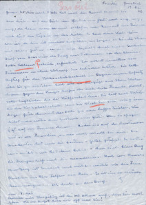 Brief von Emmy Martin an Albert Schweitzer