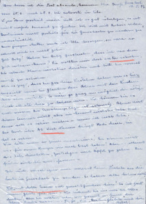 Brief von Emmy Martin an Albert Schweitzer