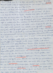 Brief von Emmy Martin an Albert Schweitzer