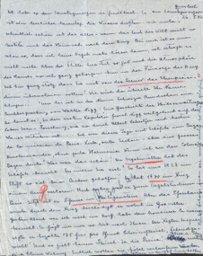Brief von Emmy Martin an Albert Schweitzer