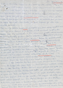 Brief von Emmy Martin an Albert Schweitzer
