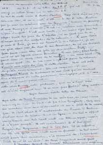 Brief von Emmy Martin an Albert Schweitzer