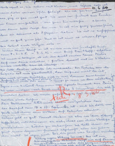 Brief von Emmy Martin an Albert Schweitzer