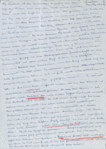 Brief von Emmy Martin an Albert Schweitzer