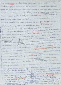 Brief von Emmy Martin an Albert Schweitzer