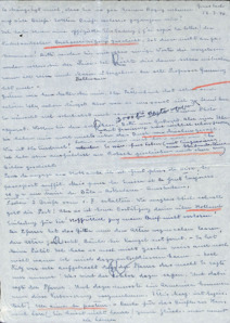 Brief von Emmy Martin an Albert Schweitzer