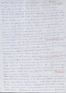 Brief von Emmy Martin an Albert Schweitzer
