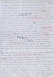 Brief von Emmy Martin an Albert Schweitzer