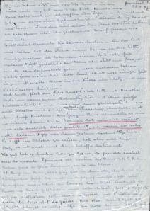 Brief von Emmy Martin an Albert Schweitzer