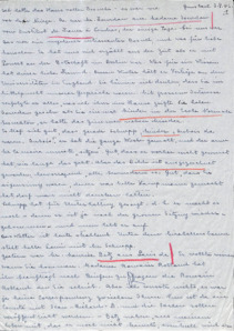 Brief von Emmy Martin an Albert Schweitzer