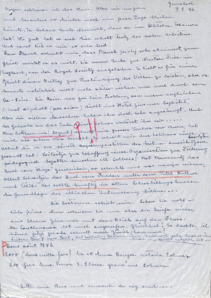 Brief von Emmy Martin an Albert Schweitzer