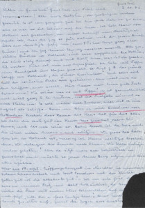 Brief von Emmy Martin an Albert Schweitzer
