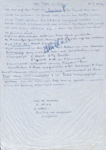 Brief von Emmy Martin an Albert Schweitzer