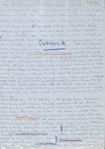 Brief von Emmy Martin an Albert Schweitzer