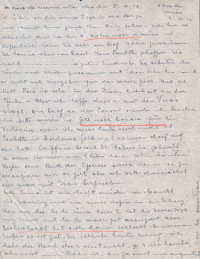 Brief von Emmy Martin an Albert Schweitzer
