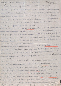 Brief von Emmy Martin an Albert Schweitzer