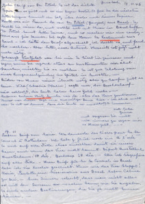 Brief von Emmy Martin an Albert Schweitzer
