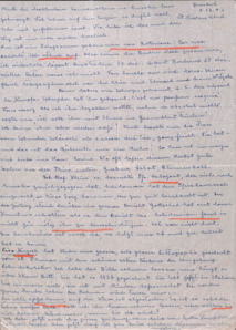 Brief von Emmy Martin an Albert Schweitzer