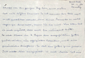 Brief von Emmy Martin an Albert Schweitzer