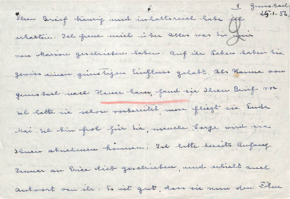 Brief von Emmy Martin an Albert Schweitzer