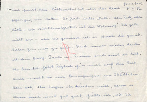 Brief von Emmy Martin an Albert Schweitzer