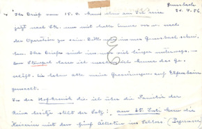Brief von Emmy Martin an Albert Schweitzer