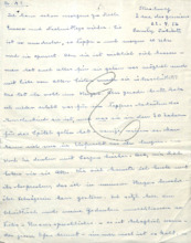 Brief von Emmy Martin an Albert Schweitzer