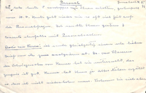 Brief von Emmy Martin an Albert Schweitzer