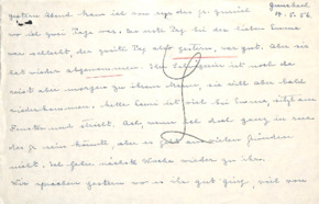 Brief von Emmy Martin an Albert Schweitzer