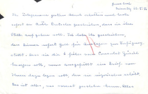 Brief von Emmy Martin an Albert Schweitzer
