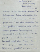 Brief von Emmy Martin an Albert Schweitzer