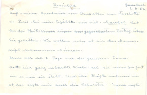 Brief von Emmy Martin an Albert Schweitzer
