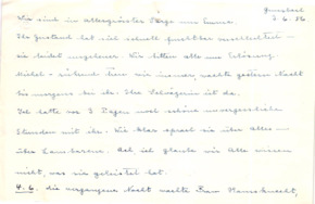 Brief von Emmy Martin an Albert Schweitzer