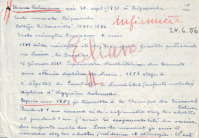 Brief von Emmy Martin an Albert Schweitzer