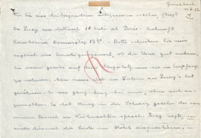 Brief von Emmy Martin an Albert Schweitzer