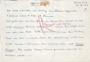 Brief von Emmy Martin an Albert Schweitzer