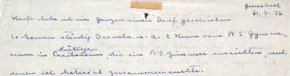 Brief von Emmy Martin an Albert Schweitzer