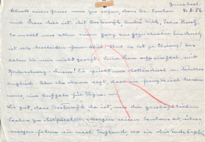 Brief von Emmy Martin an Albert Schweitzer