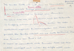 Brief von Emmy Martin an Albert Schweitzer