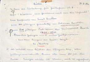 Brief von Emmy Martin an Albert Schweitzer