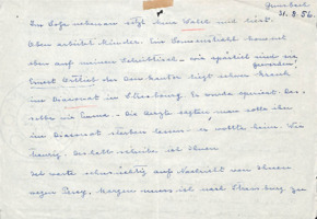 Brief von Emmy Martin an Albert Schweitzer